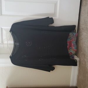 Desigual Top Cutout Butterfly NWT